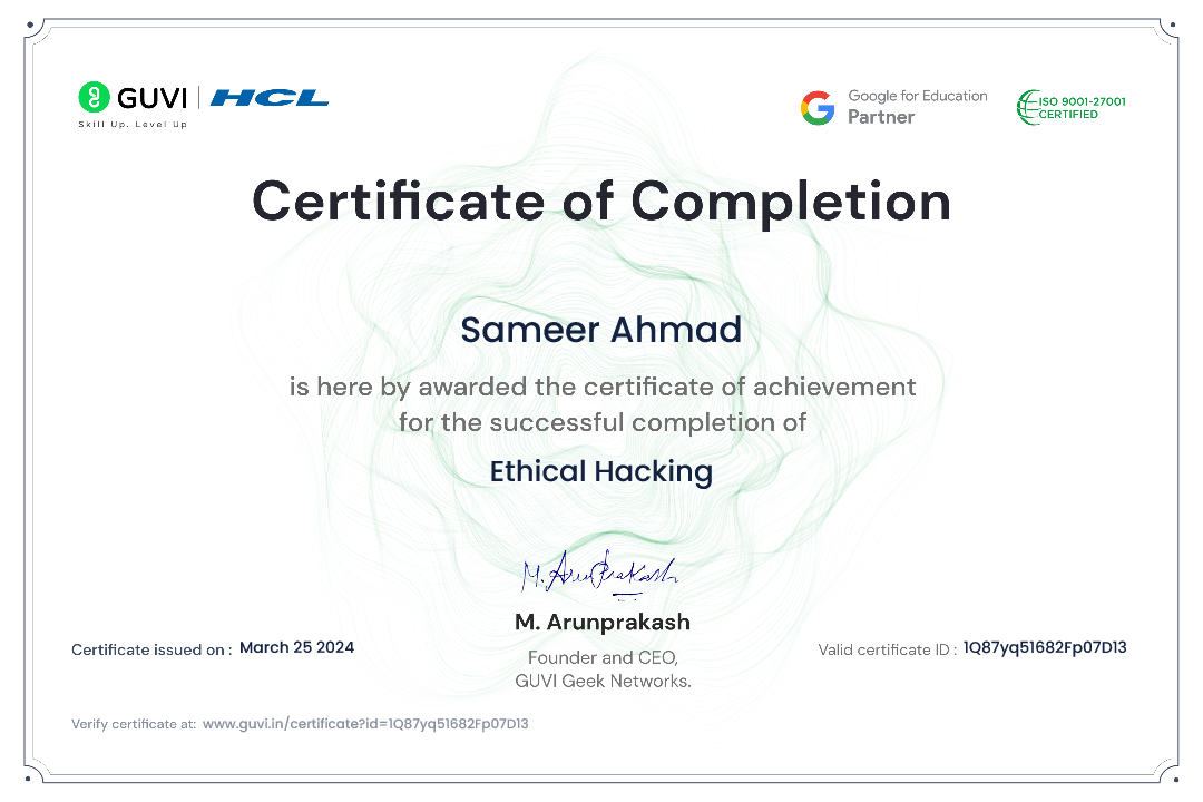 Certificate Credential
